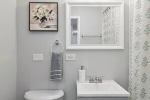 Towels, soap, toilet paper - Cozy Chic 4BD 2BA Oak Park Penthouse (Oak Park)
