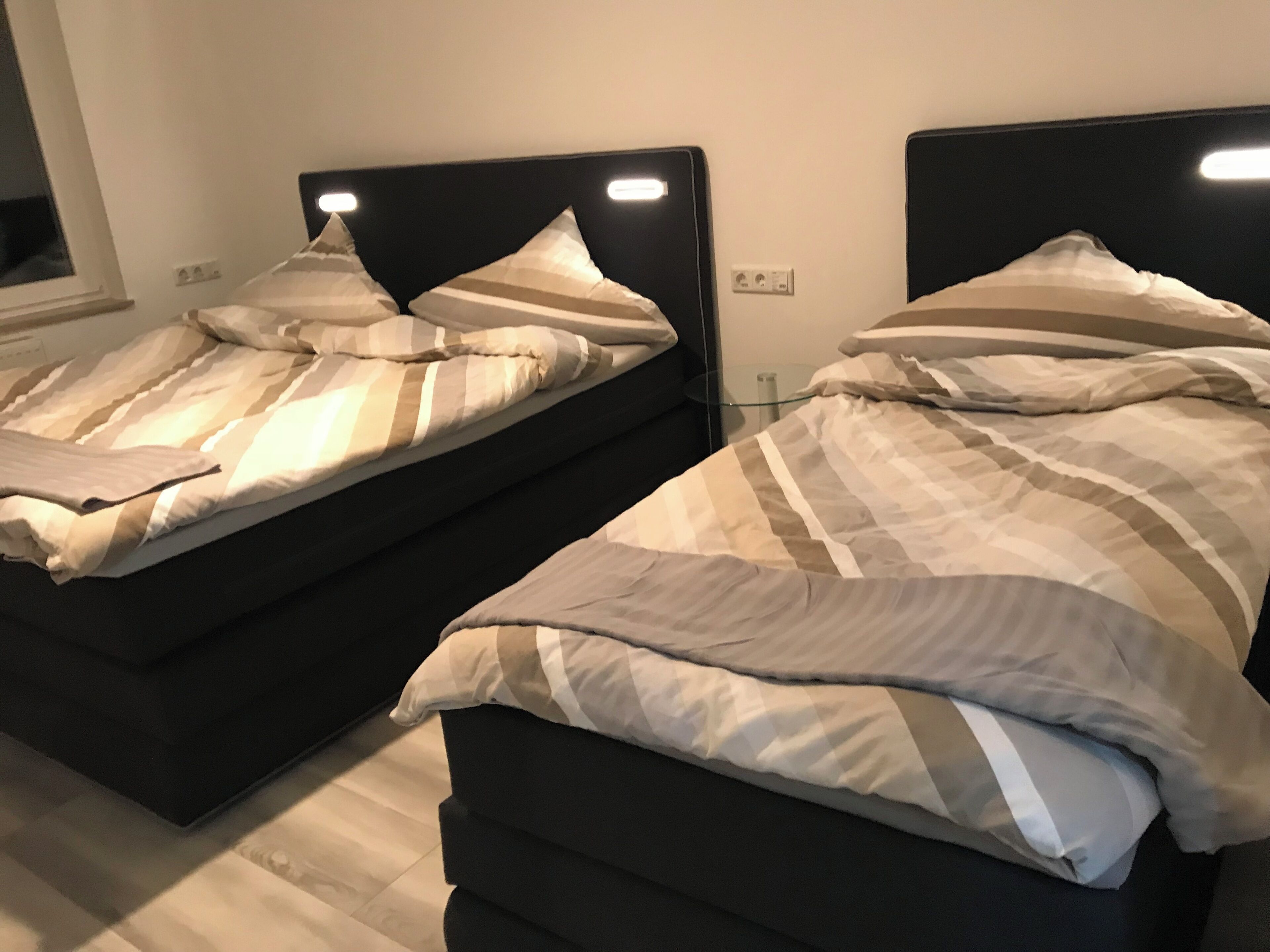 Blackout curtains, iron/ironing board, free WiFi