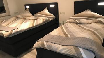 Blackout curtains, iron/ironing board, free WiFi