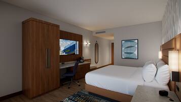 Egyptian cotton sheets, premium bedding, pillow-top beds, in-room safe