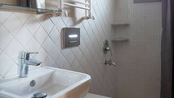 Free toiletries, hair dryer, bidet, towels