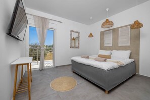 In-room safe, iron/ironing board, WiFi, bed sheets - Villa Pastida | Luxury Boho Villa Private Pool & Jacuzzi,Central Location Rhodes (Rhodes)