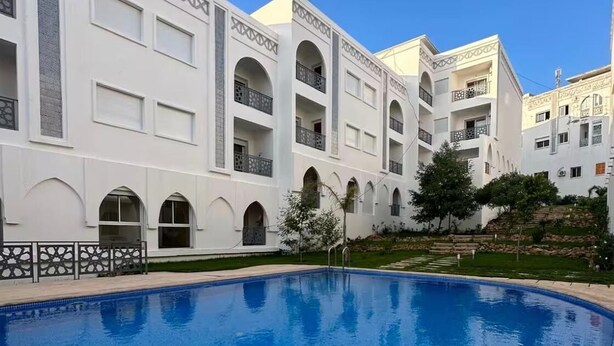 Unclassified image, 1 of 16, button - Stunning Sea & Pool View Stylish 2BR Retreat
With 2 balconies (Nouinouiche)