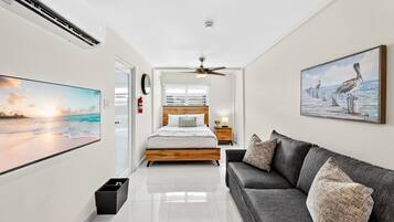 1 bedroom, iron/ironing board, travel crib, free WiFi