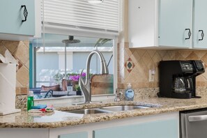 Fridge, microwave, oven, stovetop - Waterfront Villa w/ Pool, Dock & Gulf Access (Port Charlotte)