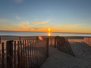 On the beach, sun-loungers - Beachfront Escape at High Point South: 2BR/2BA – Wake Up to the Waves (Ocean City)