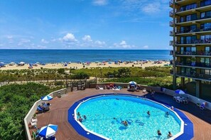 Outdoor pool - Beachfront Escape at High Point South: 2BR/2BA – Wake Up to the Waves (Ocean City)
