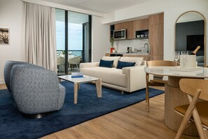 Living area - Skyline Residences One Bedroom with Kitchen & Balcony (Miami)