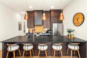 Private kitchen - High-Style Nash Escape • Chic Décor Close to Town (Nashville)