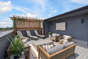Terrace/patio - High-Style Nash Escape • Chic Décor Close to Town (Nashville)