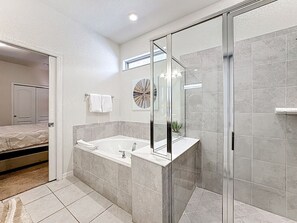 Hair dryer, towels - Solterra Peaceful 6BR Villa, Private Pool, GameRm (Davenport)