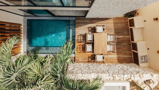 Outdoor dining - Luxe Villa 10p, Grill, 2 Private Pools w/Concierge (Tulum)
