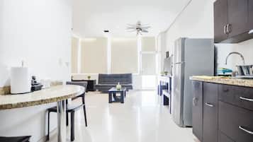 Studio, Balcony, City View | Private kitchen | Coffee/tea maker