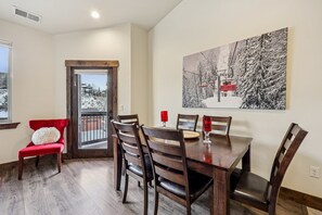 Dining - Mountain Modern 2BR/2BA Condo at Black Rock Ridge | Garage + Minutes to Park City & Deer Valley (Hideout)