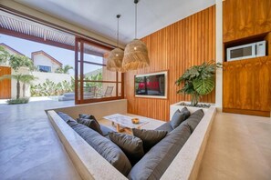 Luxury Villa, Lanai | Living area - Socis Del Boti Villas (Ungasan)