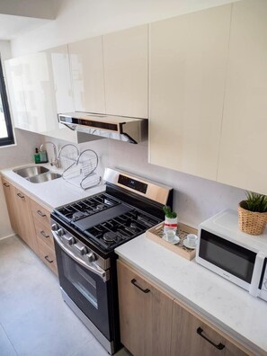 Private kitchen - Stylish & Cozy 2br_Luxury BuildingPerfect Location (Santo Domingo)