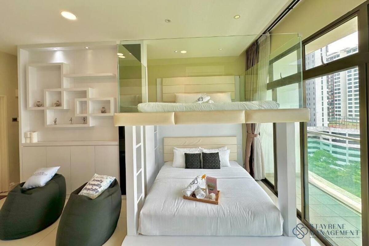 Blackout curtains, iron/ironing board, free WiFi