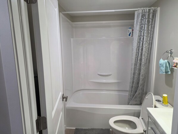 Towels, soap, toilet paper