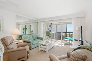 Living area - Seascape Bonita Beach | Gulf Views | Courts + Beach Access (Bonita Springs)