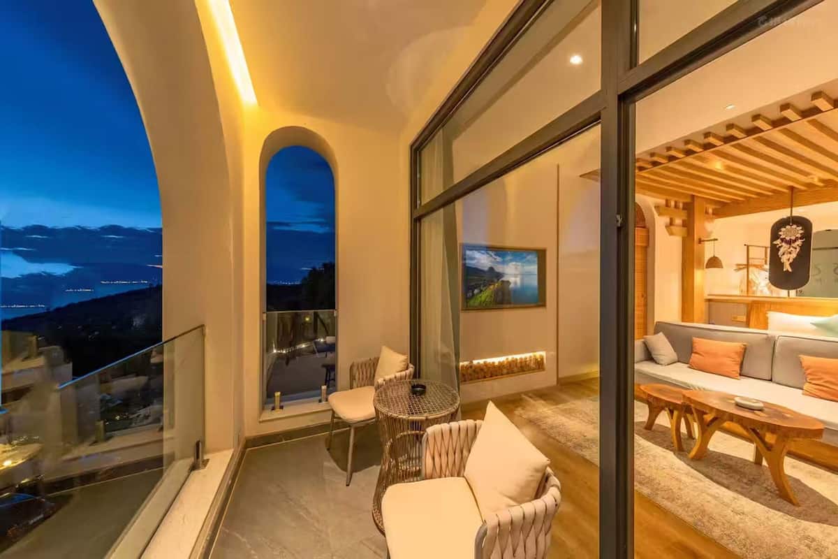 Romantic Double Room, Balcony, Lake View | View from room