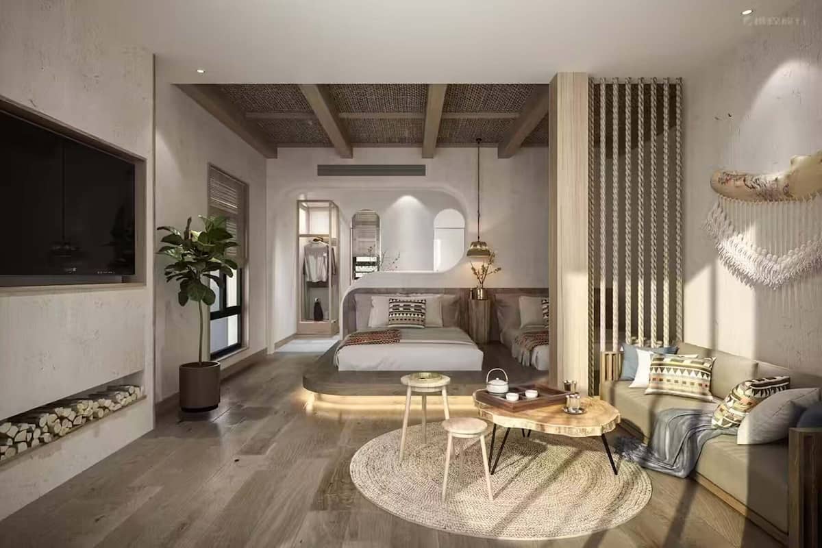 Romantisches Zweibettzimmer, Balkon, Seeblick | Kostenlose Minibar, Schreibtisch, Verdunkelungsvorhänge