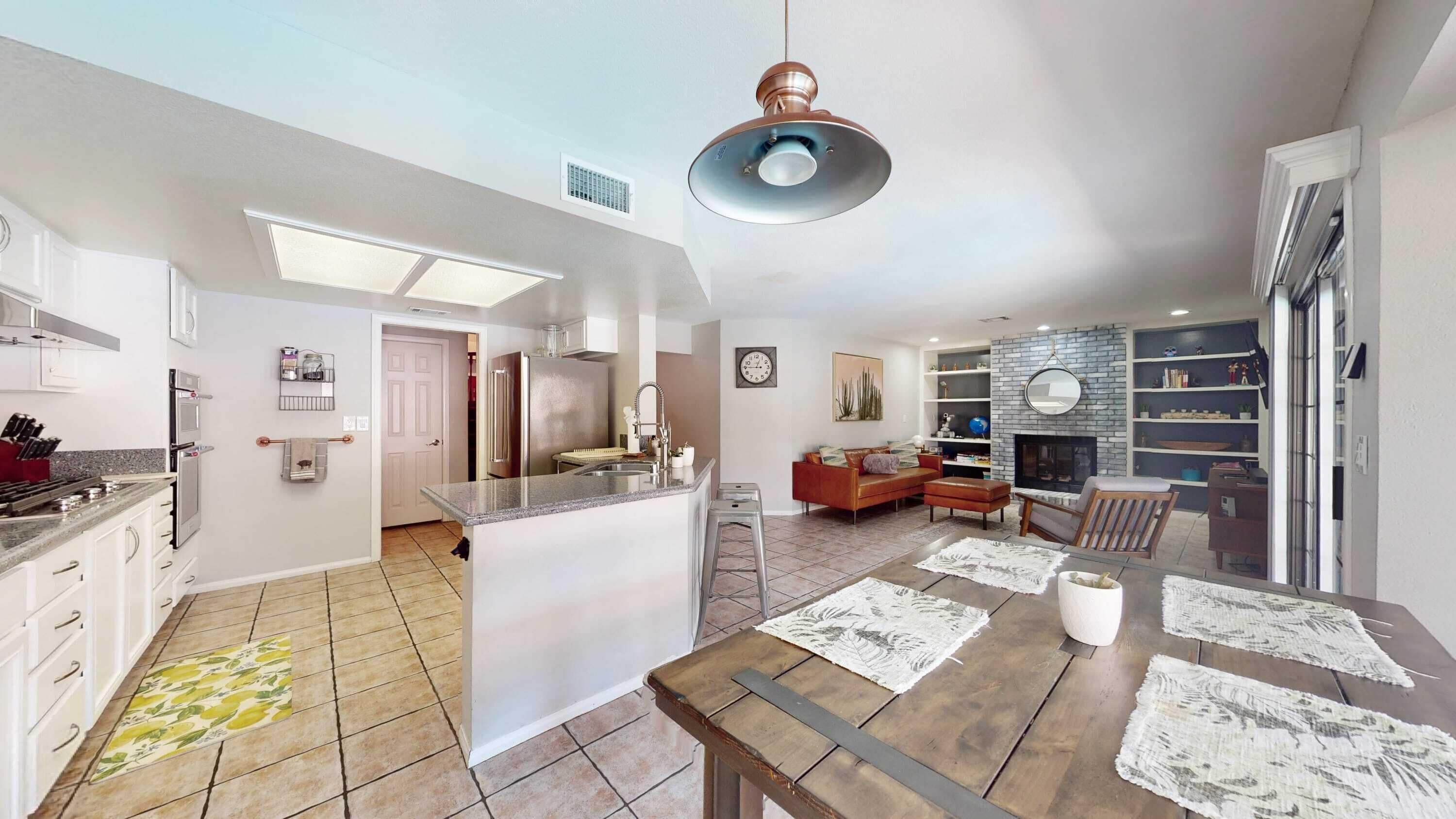 Family Apartment, Patio, Mountain View | Private kitchen