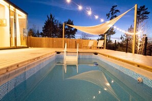 Outdoor pool - Dew:Glass Cabin, Pool, HI-VIEW, fire pit, grill (Coldspring)