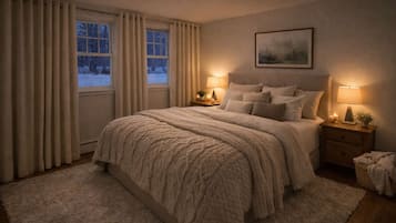 3 chambres, fer et planche à repasser, Wi-Fi, draps fournis