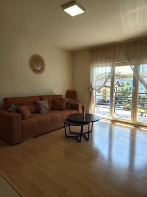 Apartment, City View | Living area | TV - Pure Sky Apartments with pool (Mostar)
