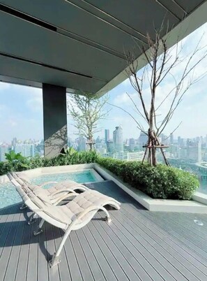 อพาร์ทเมนท์, 1 ห้องนอน, พร้อมสิ่งอำนวยความสะดวกสำหรับผู้พิการ | ระเบียง