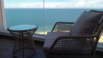 Deluxe Apartment, Balcony, Sea View | Balcony