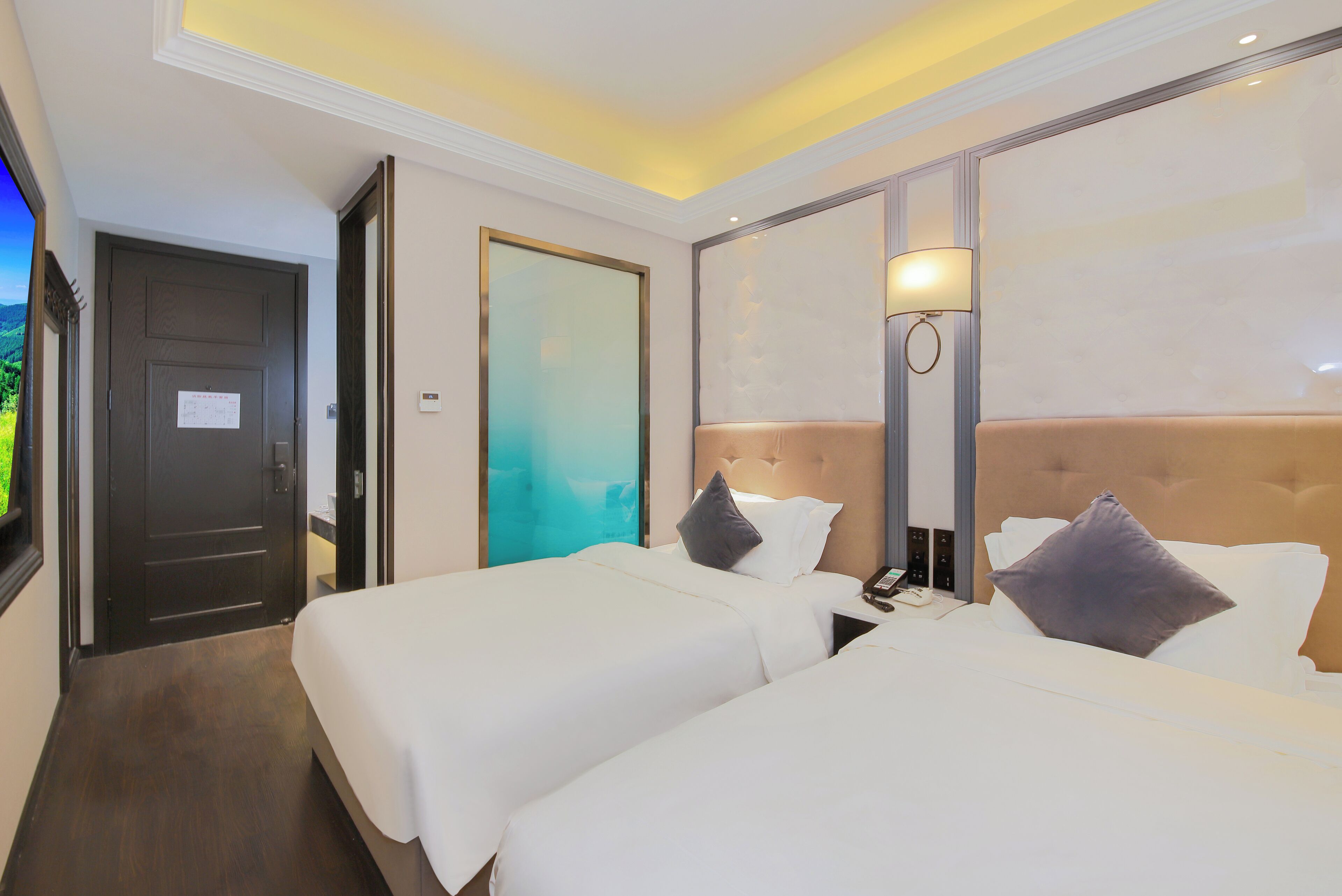 Quarto duplo standard | Cortinas blackout, quartos à prova de som, Wi-Fi de cortesia