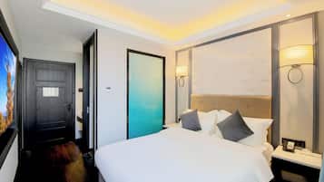 Luksus-dobbeltrom | Blendingsgardiner, lydisolert og wi-fi (inkludert)