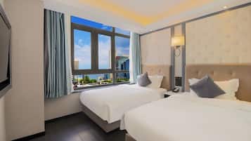 Habitación de lujo con 2 camas individuales | Cortinas opacas, sistema de insonorización, wifi gratis