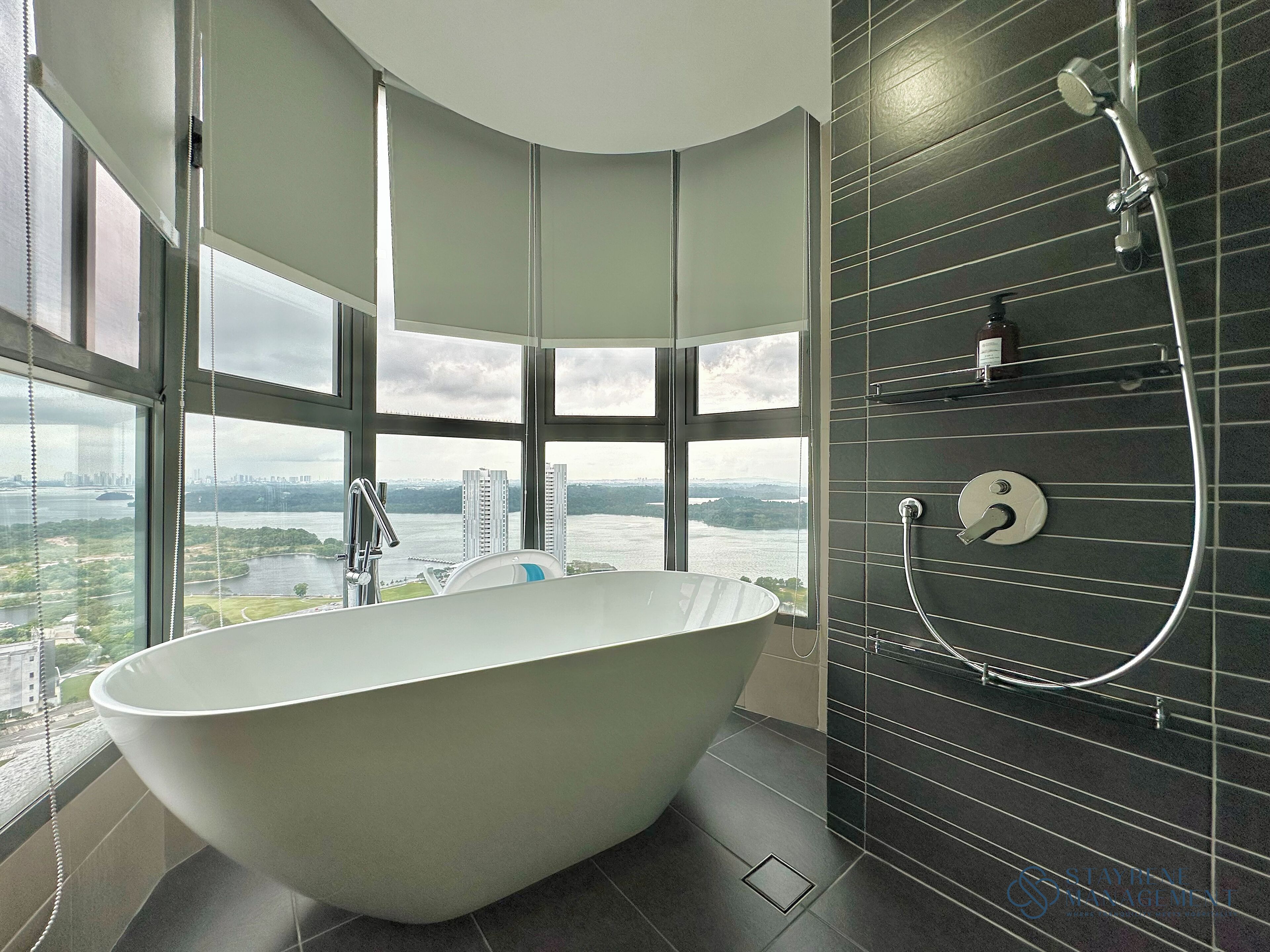 Superior appartement, 4 slaapkamers, balkon, uitzicht op zee | Badkamer