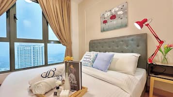 Appartement Deluxe, 4 chambres, balcon, vue mer