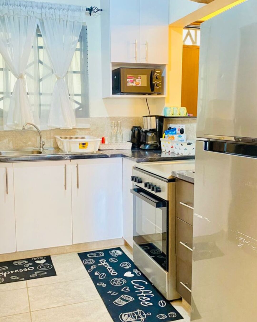 Microwave, oven, stovetop, paper towels