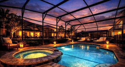 13BR Resort Villa, Sleeps 30, Pool, Near Disney