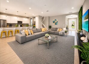 Smart TV - 13BR Resort Villa, Sleeps 30, Pool, Near Disney (Kissimmee)