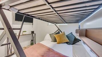 2 bedrooms, iron/ironing board, travel crib, free WiFi