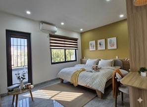 Estudio Deluxe, balcón, vista a la montaña | Wifi gratis