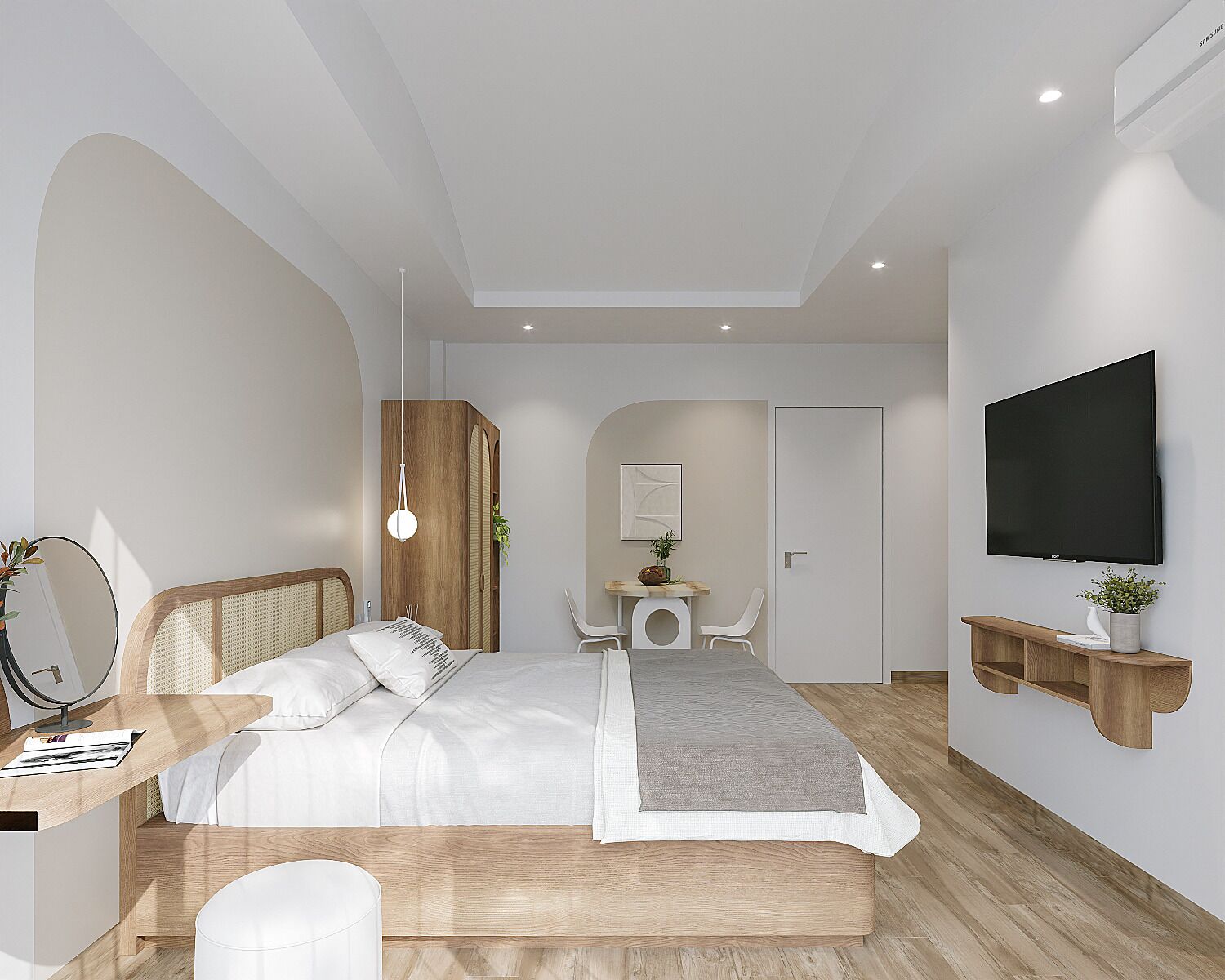 Free minibar items, desk, free WiFi, bed sheets