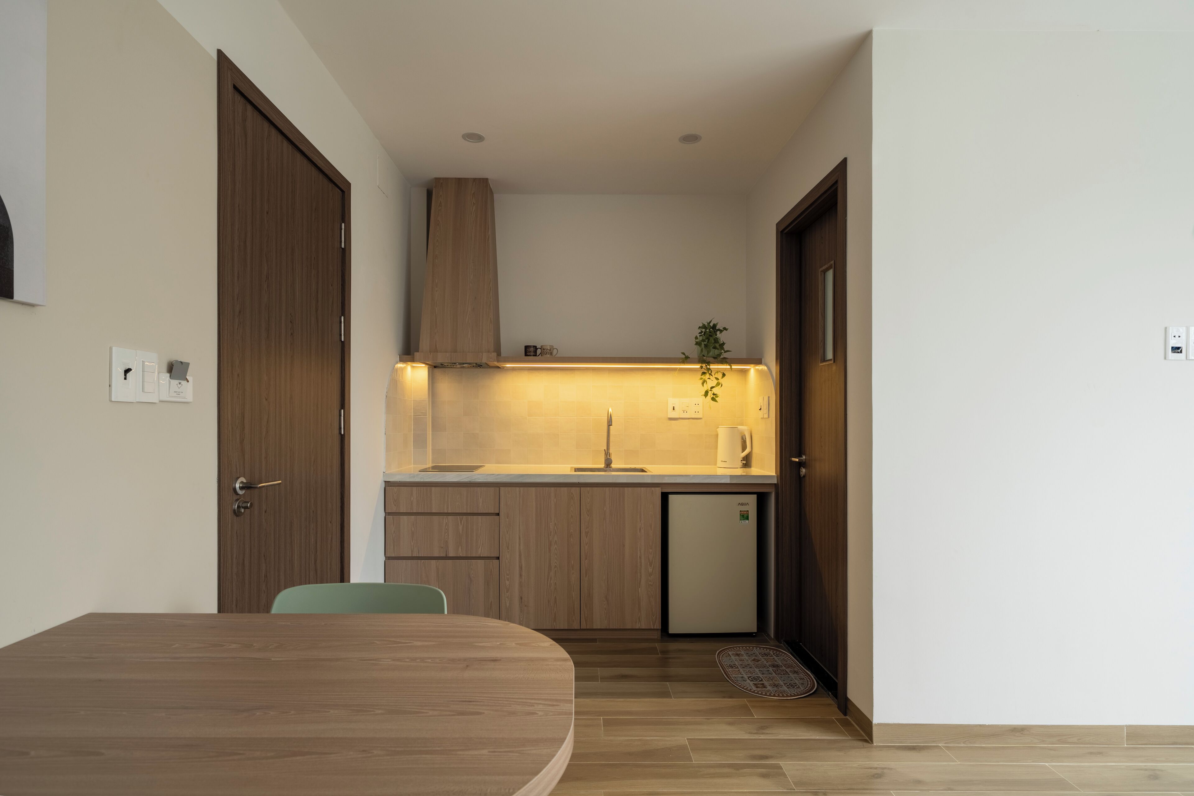 高級雙人房, 陽台, 城市景觀 | 私人廚房 | 小冰箱、電鍋