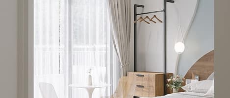 Standard Double Room, Balcony, City View