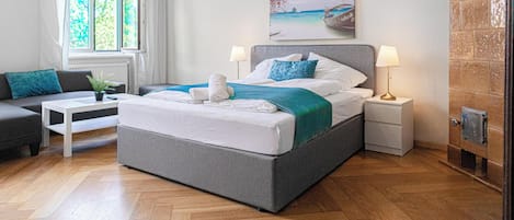 Appartement de base | Fer et planche Ă repasser, accĂšs au Wi-Fi (inclus)