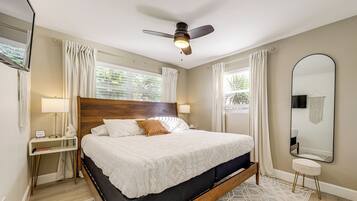 4 slaapkamers, een strijkplank/strijkijzer, internet, beddengoed