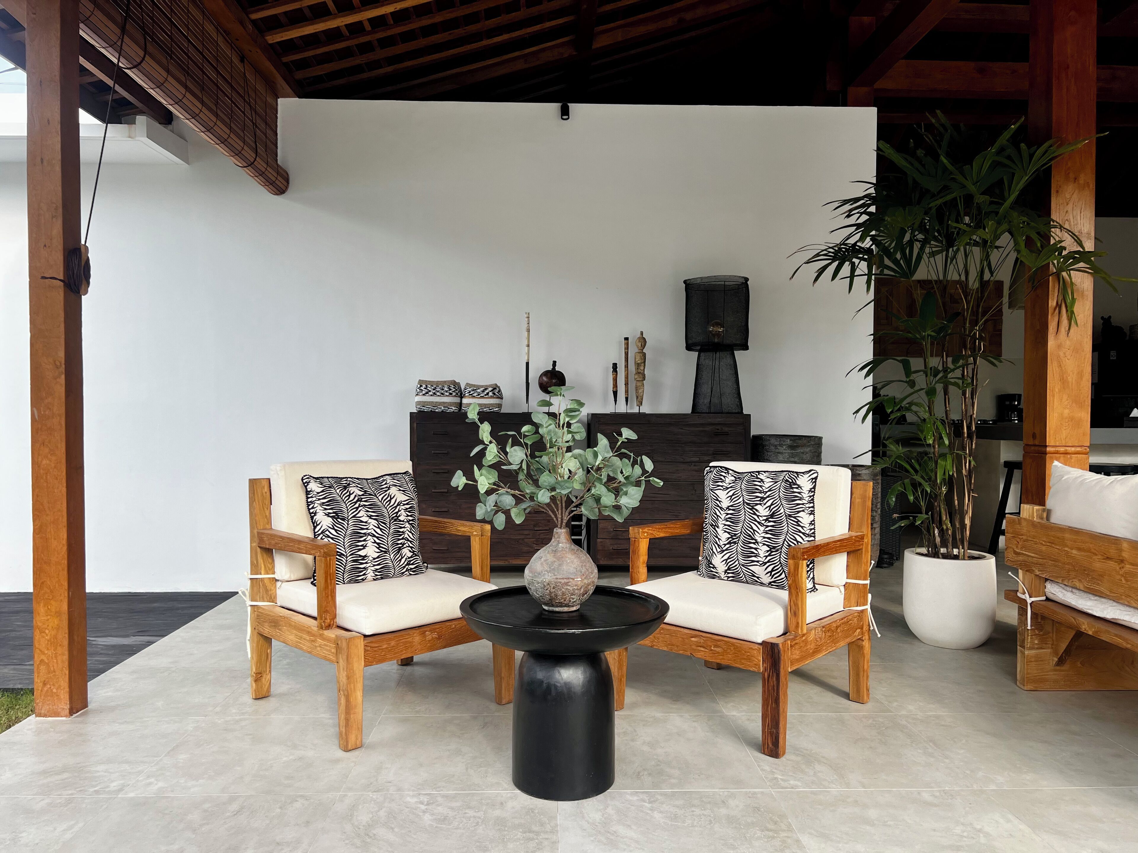 Deluxe Villa, Balcony, Pool View | Living area | 32-inch Smart TV with digital channels