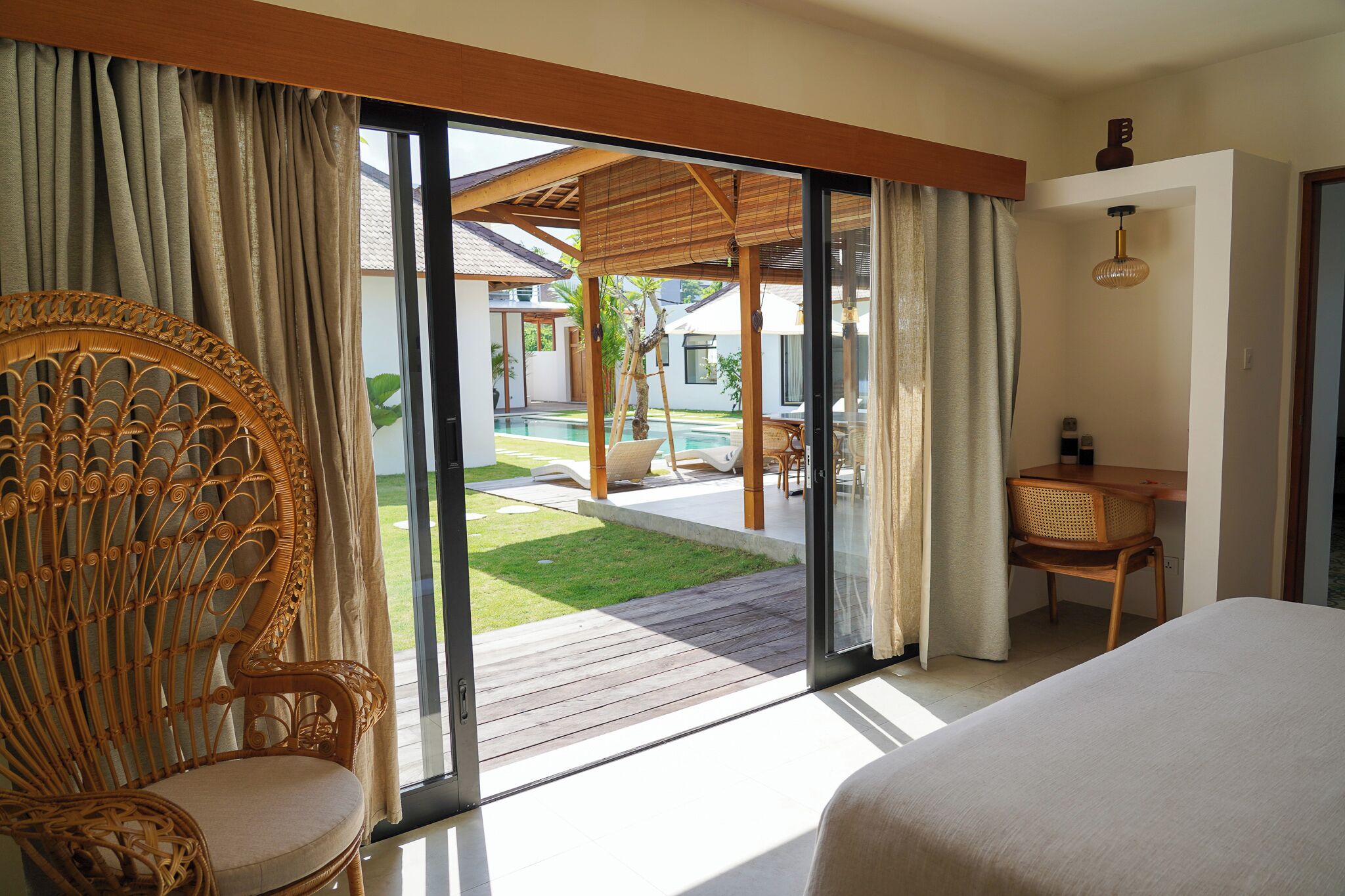 Biệt thự Deluxe, ban công, quang cảnh hồ bơi | Két bảo mật tại phòng, truy cập Internet không dây miễn phí 