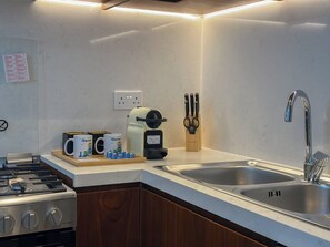 Apartment, Sea Facing | Private kitchen - Coastal 2BR in La Mer Beachside Bliss (Dubai)