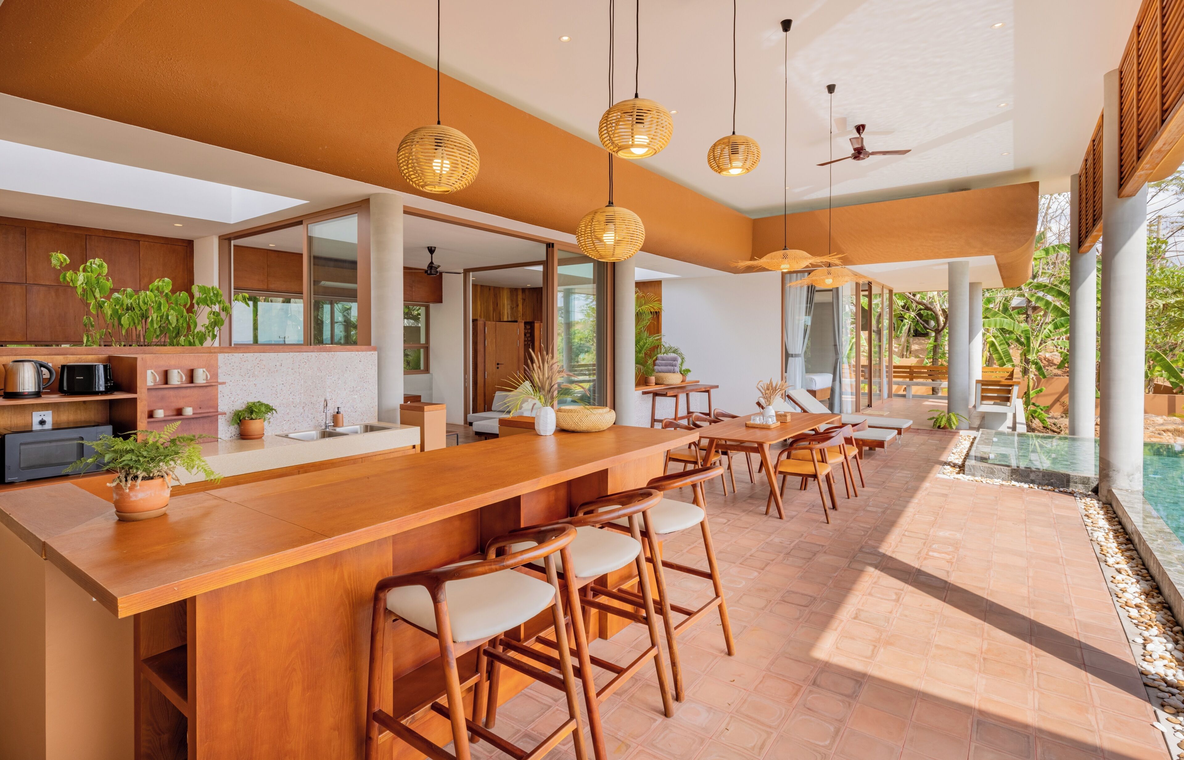 Damnak Chantrea: Two Bedrooms | Private kitchenette | Fridge, microwave, rice cooker, cleaning supplies